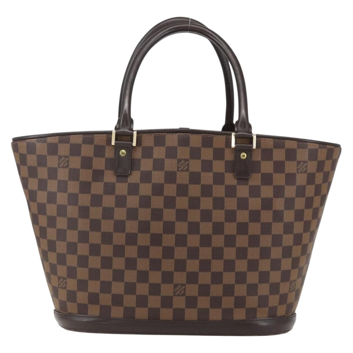 Louis Vuitton Manosque Damier Brown Canvas Handbag (Pre-Owned)