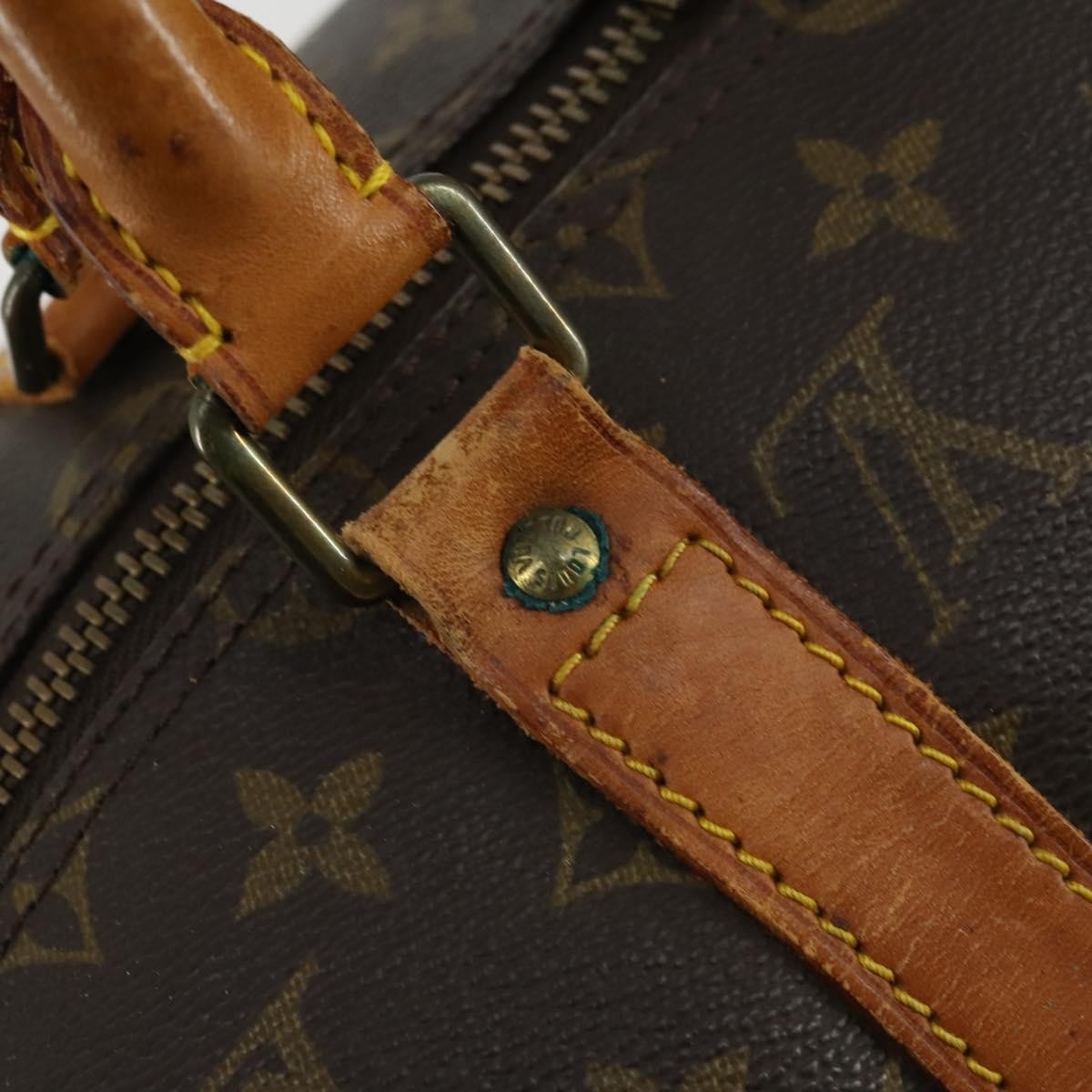Louis Vuitton Keepall Monogram Canvas Brown Canvas Travel Bag Bag (Pre-Owned)