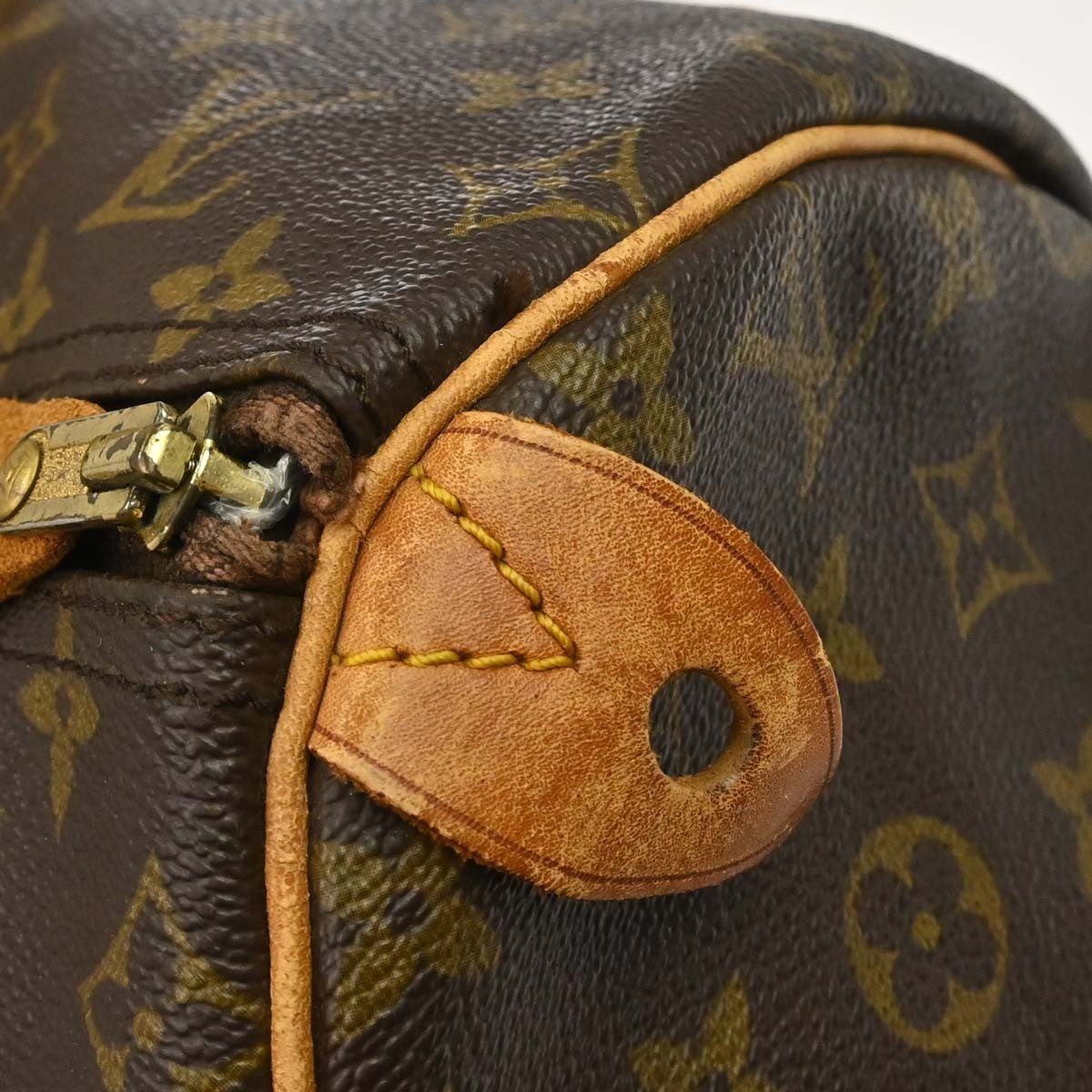 Louis Vuitton Speedy Monogram Brown Canvas Handbag (Pre-Owned)