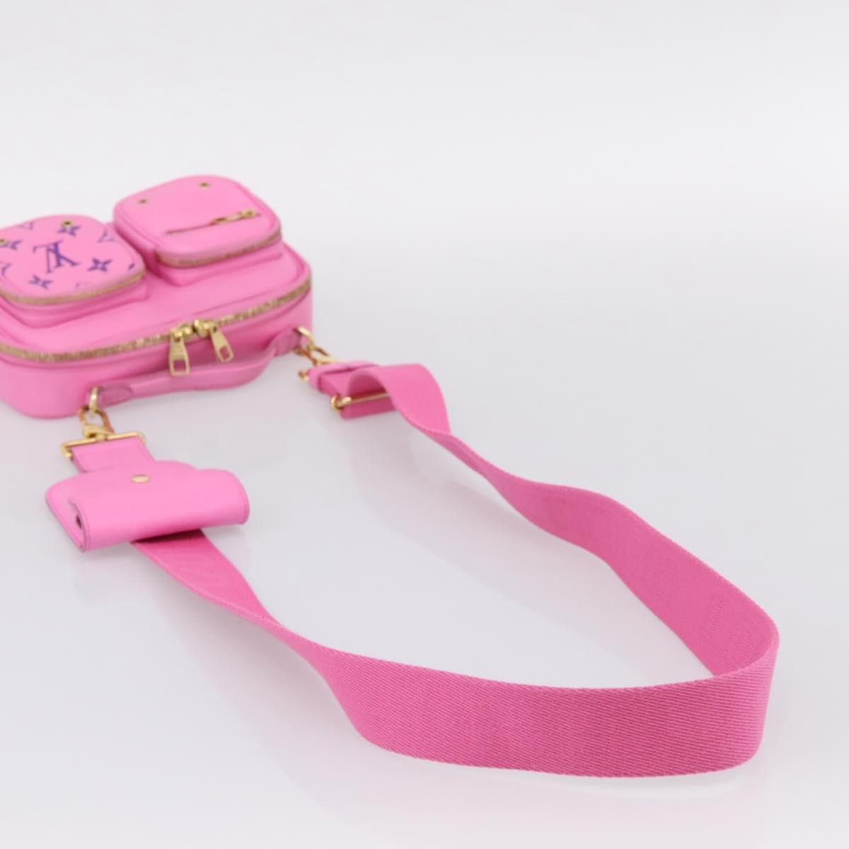 Louis Vuitton Utility Monogram Canvas Pink Leather Crossbody Bag Bag (Pre-Owned)