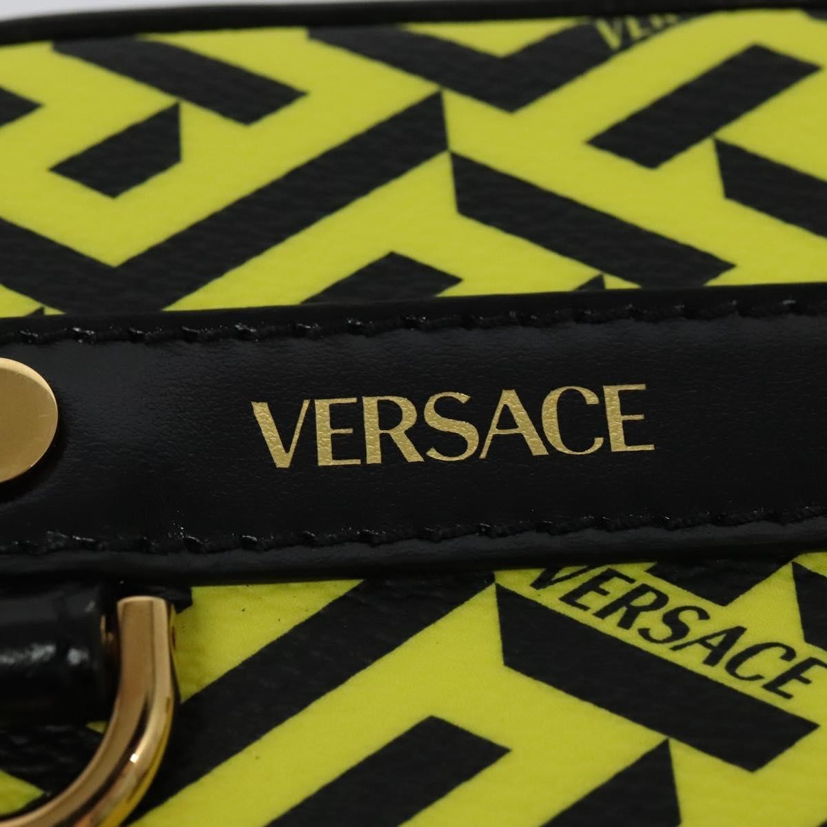 Versace Vintage Clutch Leather Yellow Pvc Clutche & Pouche Bag (Pre-Owned)