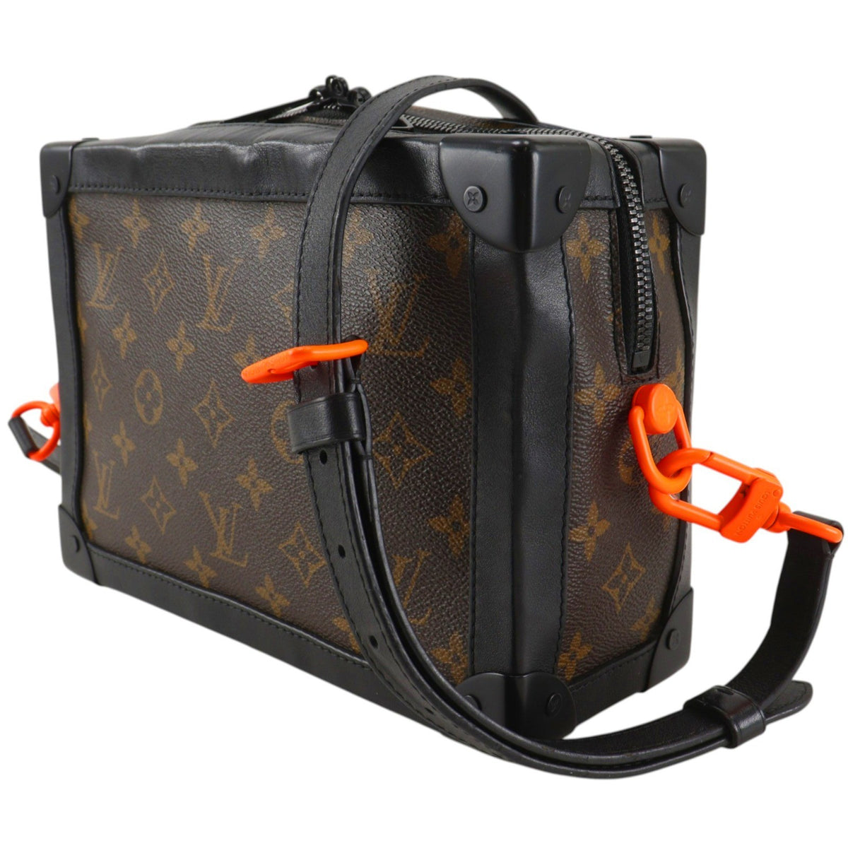 Louis Vuitton Soft Trunk Monogram Eclipse Canvas Brown Canvas Shoulder Bag Bag (Pre-Owned)
