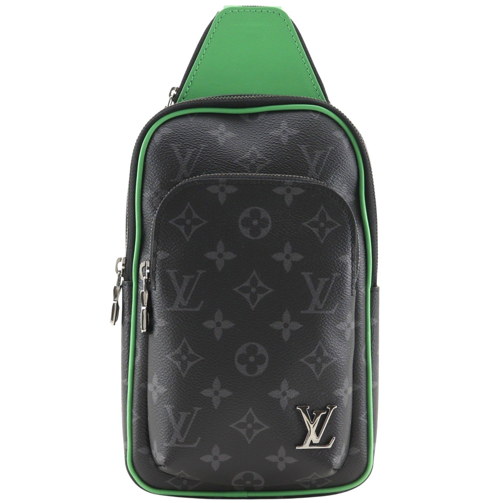 Louis Vuitton Avenue Sling Bag Nm Monogram Canvas Black Canvas Shoulder Bag Bag (Pre-Owned)