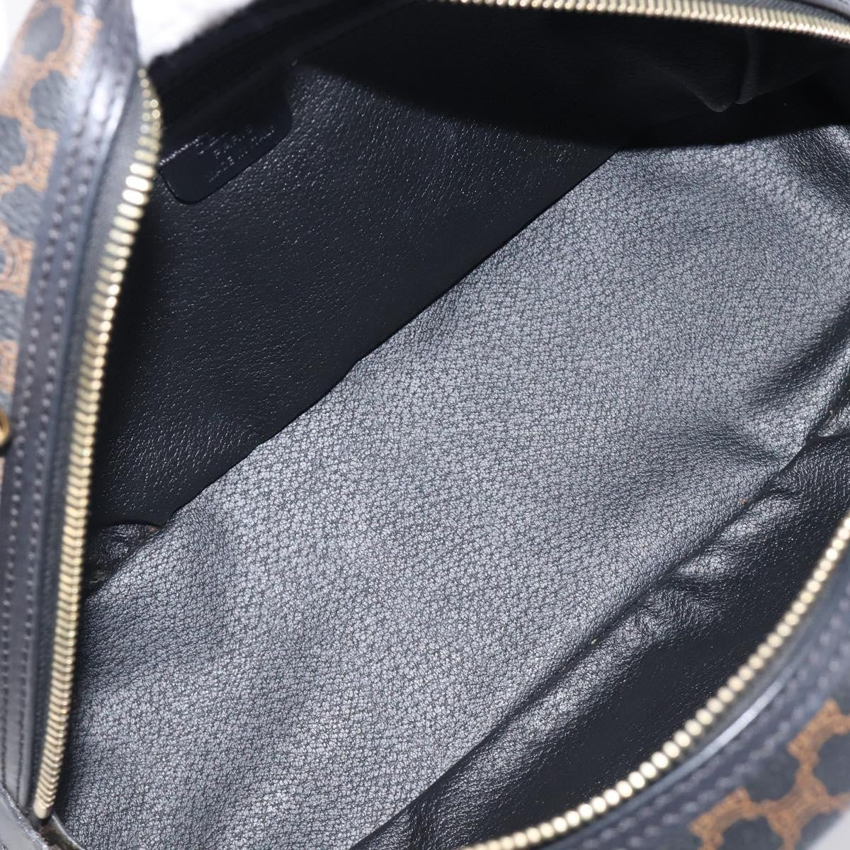 Celine Top Handle Leather Black Pvc Handbag (Pre-Owned)
