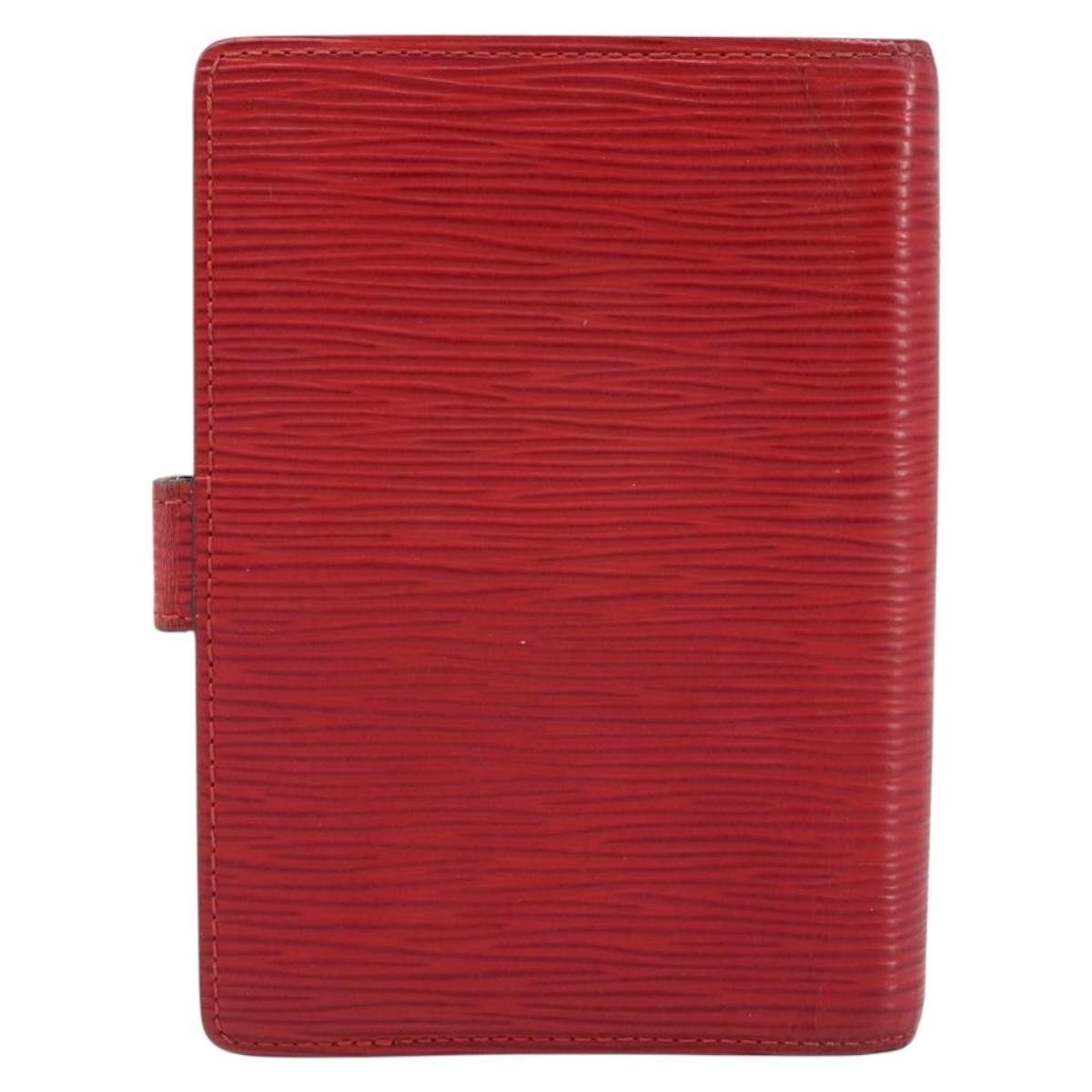 Louis Vuitton Agenda Cover Epi Leather Red Leather Wallets Accessory (Pre-Owned)