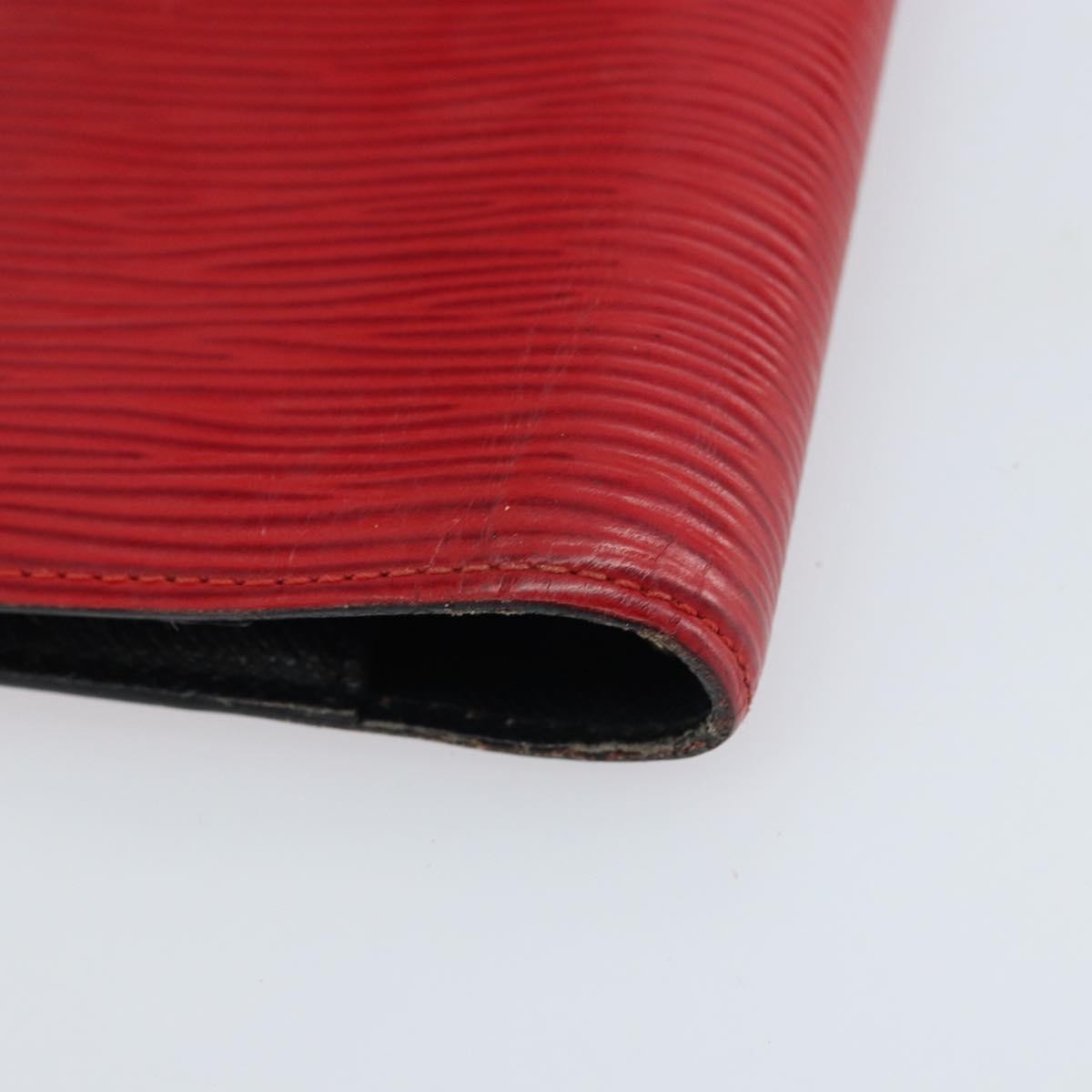 Louis Vuitton Agenda Cover Epi Leather Red Leather Wallets Accessory (Pre-Owned)