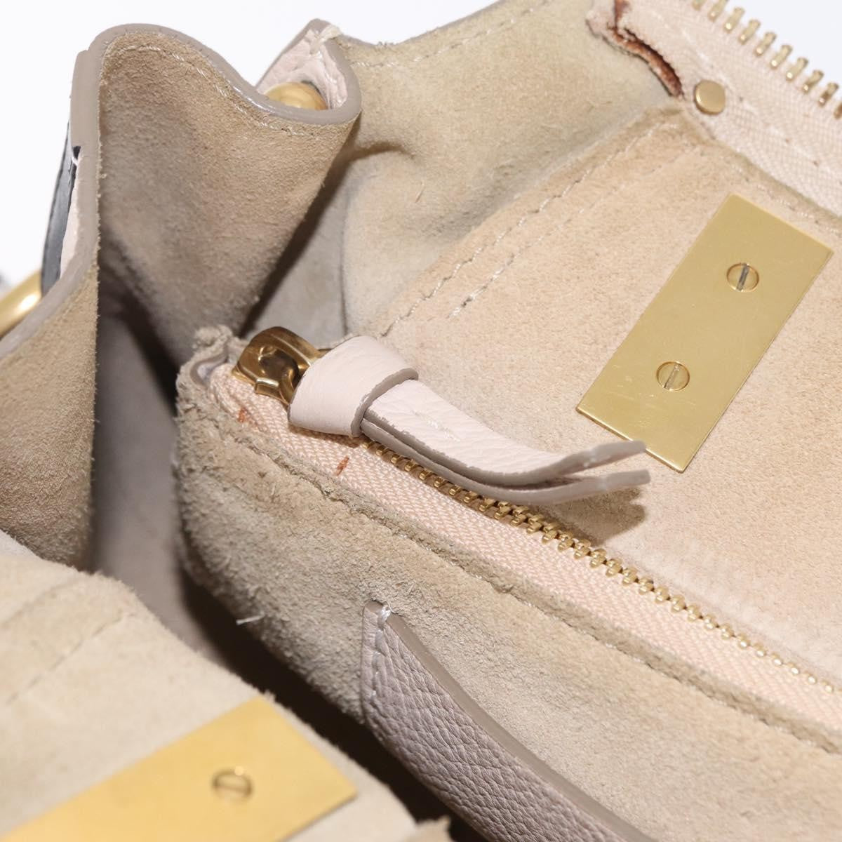 Chloe Hailey Leather Beige Leather Handbag (Pre-Owned)