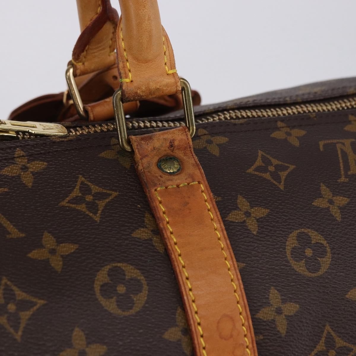 Louis Vuitton Keepall Monogram Brown Canvas Travel Bag Bag (Pre-Owned)
