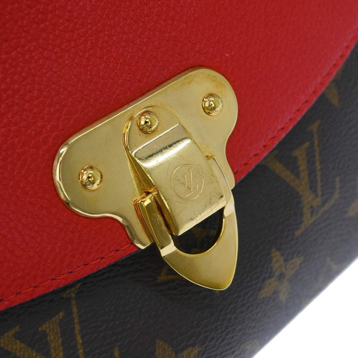 Louis Vuitton Saint Placide Monogram Canvas And Leather Brown Canvas Shoulder Bag Bag (Pre-Owned)