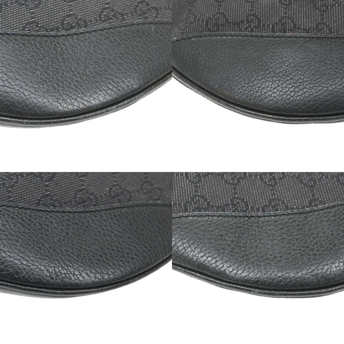 Gucci Shoulder Canvas Black Canvas Shoulder Bag Bag (Pre-Owned)