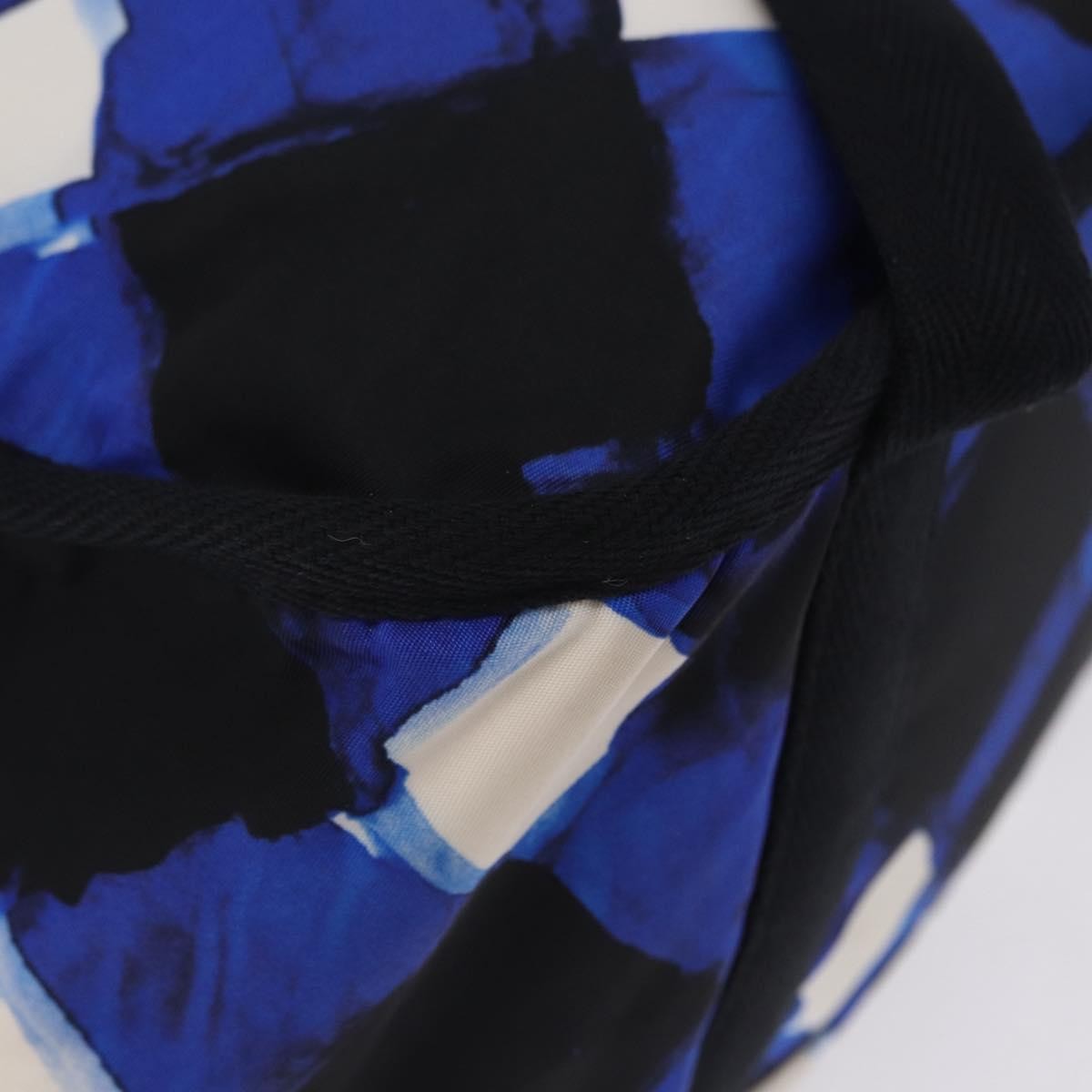 Chanel Airlines Mesh Printed Nylon Blue Nylon Backpack Bag (Pre-Owned)