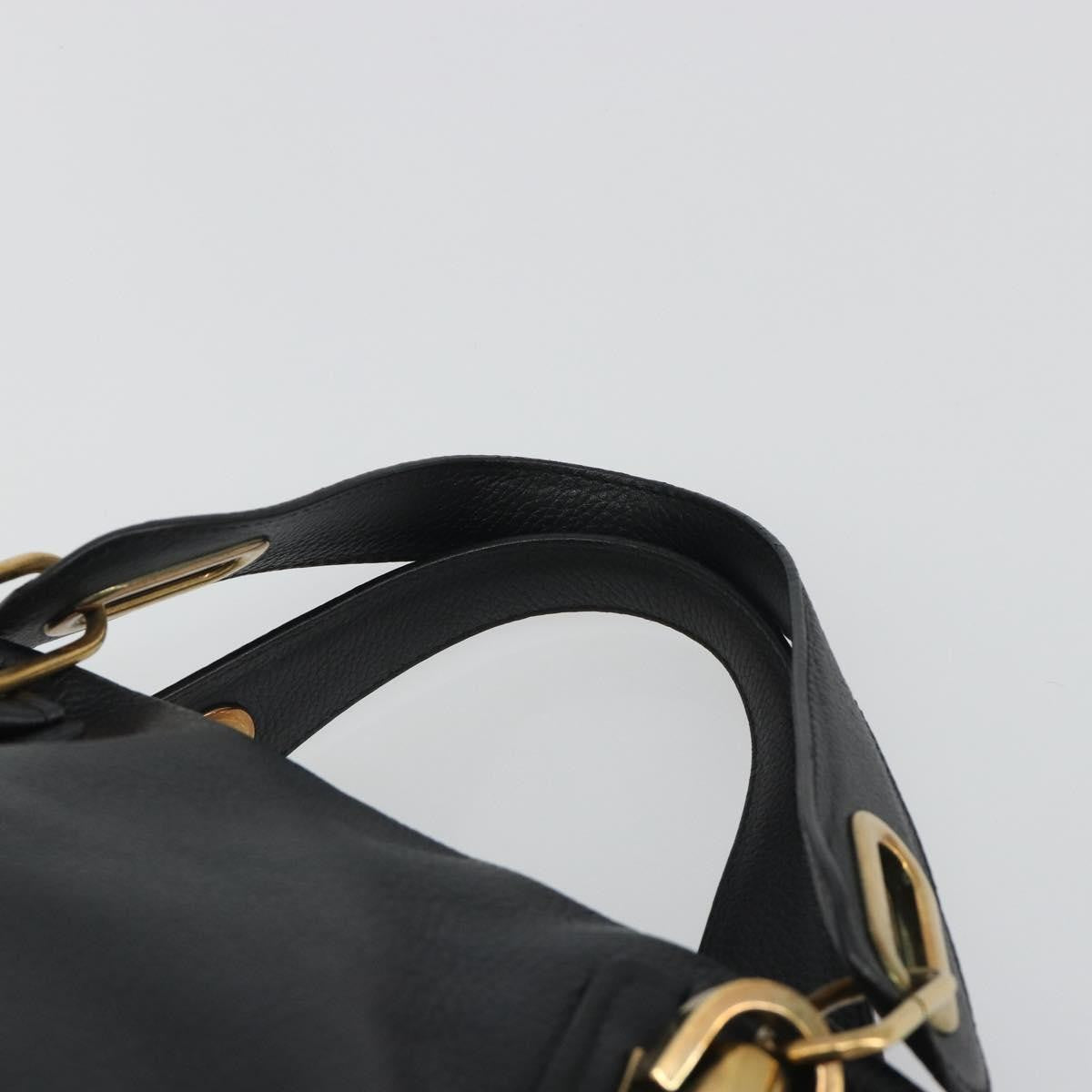 Chloe Paraty Quilted Leather Black Leather Handbag (Pre-Owned)