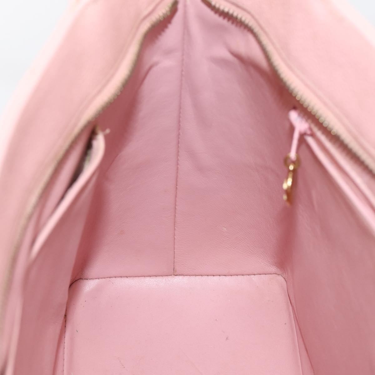 Chanel Medallion Quilted Caviar Pink Leather Tote Bag Bag (Pre-Owned)