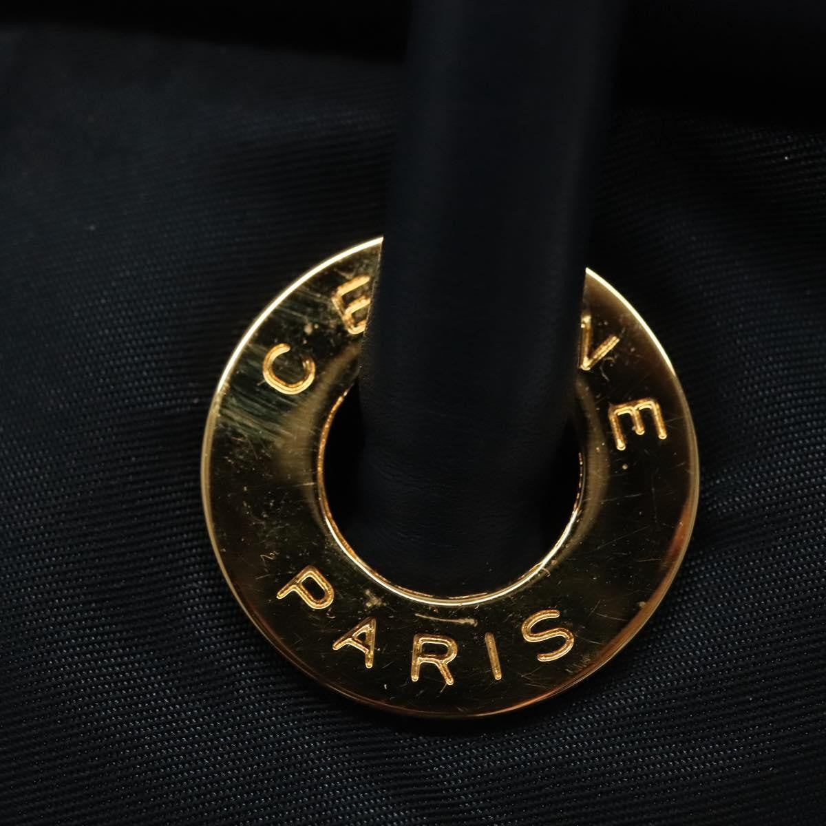 Celine Handbag Nylon Navy Nylon Handbag (Pre-Owned)