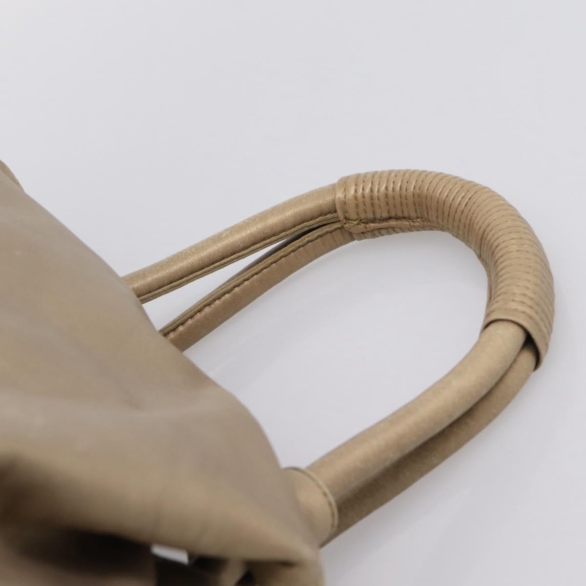 Loewe Aire Leather Gold Leather Shoulder Bag Bag (Pre-Owned)