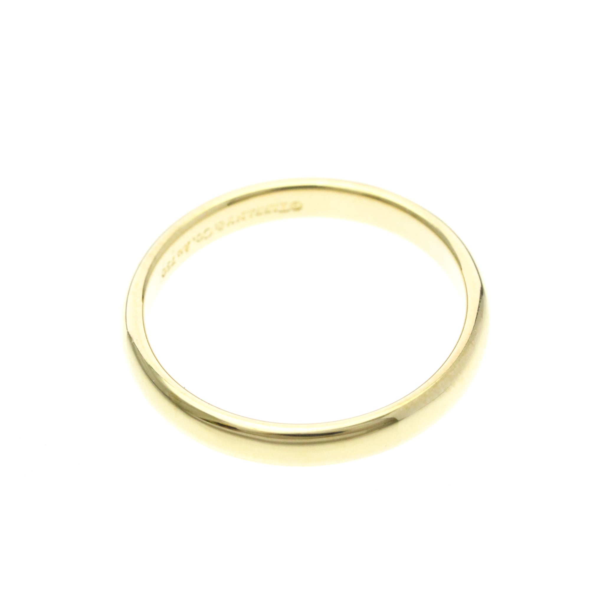 Tiffany & Co. Classic Wedding Band 18K Yellow Gold Gold Yellow_Gold Ring Jewelry (Pre-Owned)