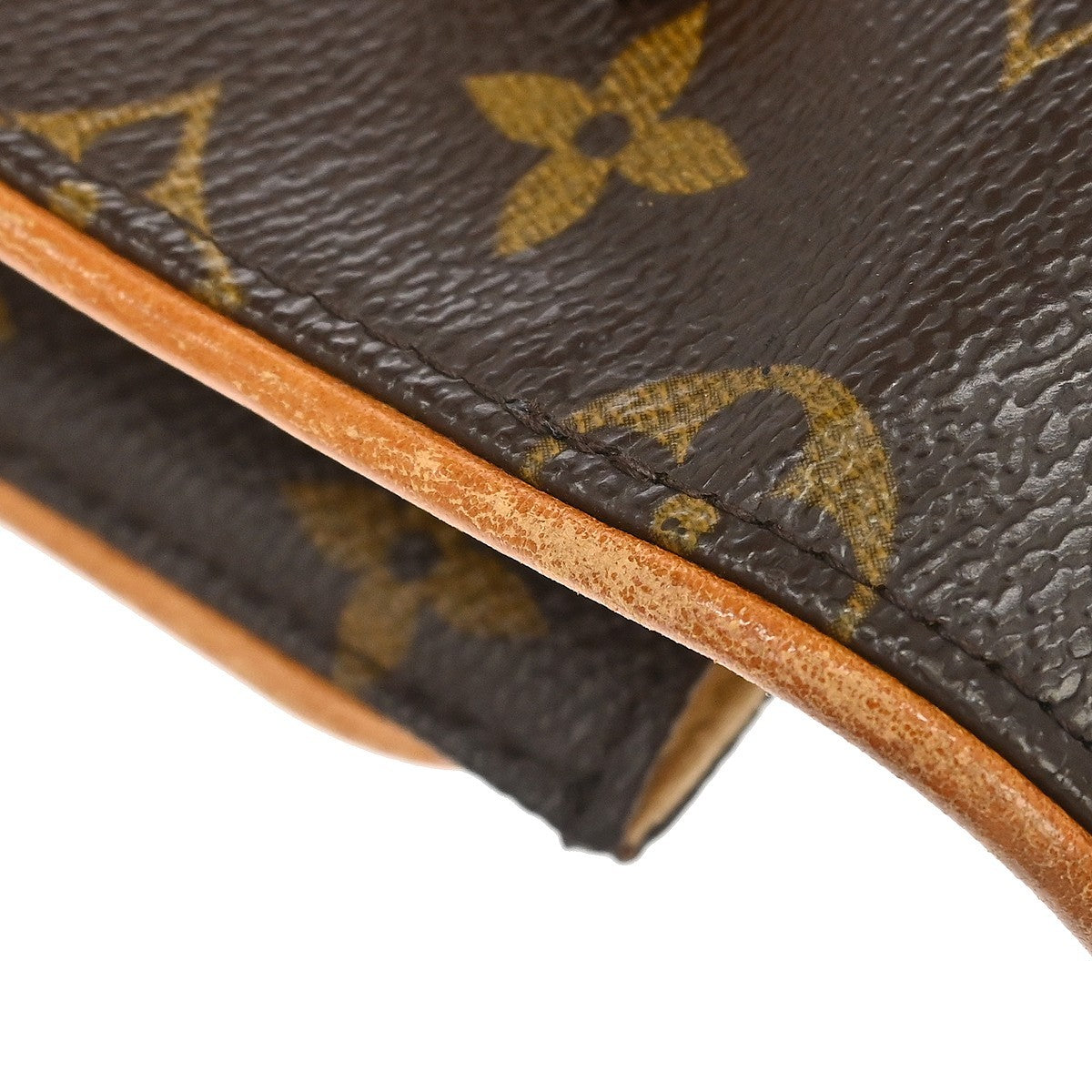 Louis Vuitton Florentine Waist Monogram Canvas Brown Canvas Handbag (Pre-Owned)