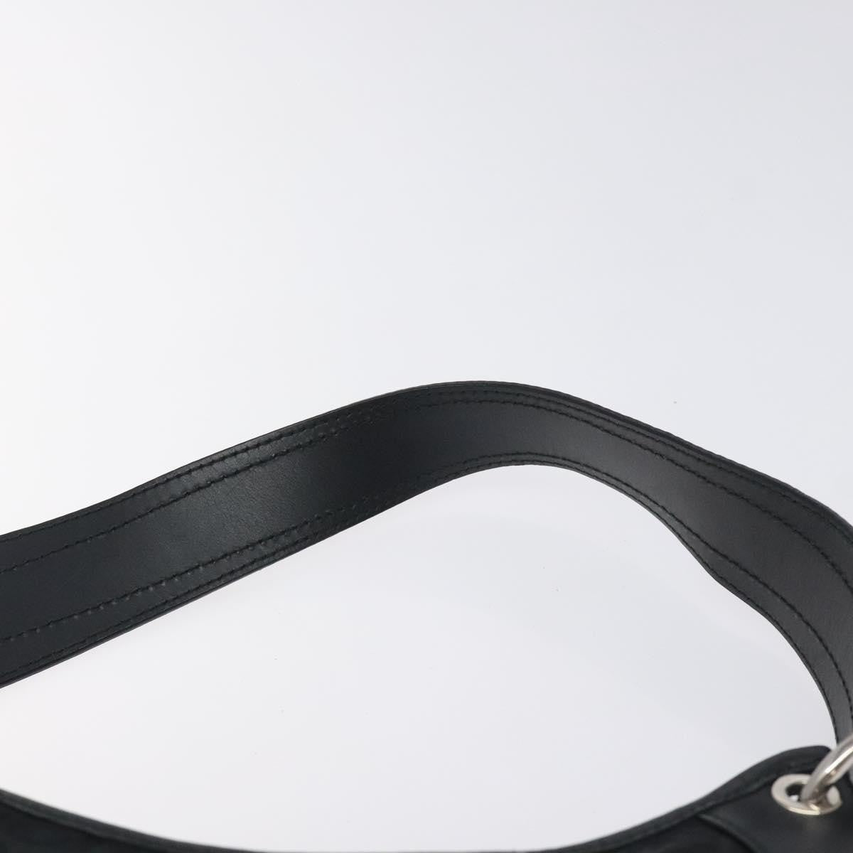 Salvatore Ferragamo Shoulder Canvas Black Canvas Shoulder Bag Bag (Pre-Owned)