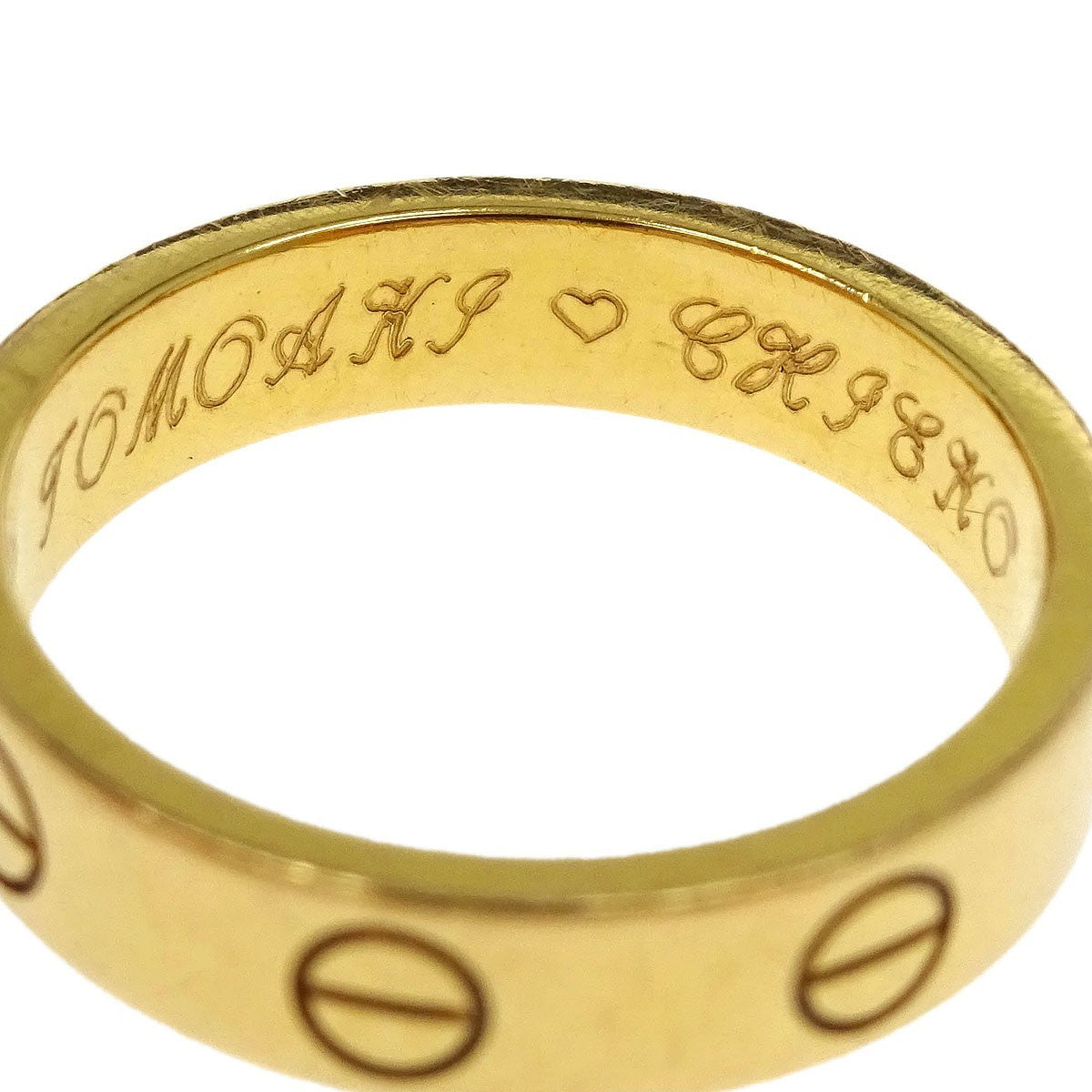 Cartier Love Wedding Band 1 Diamond 18K Rose Gold With Diamond Gold Rose_Gold Ring Jewelry (Pre-Owned)