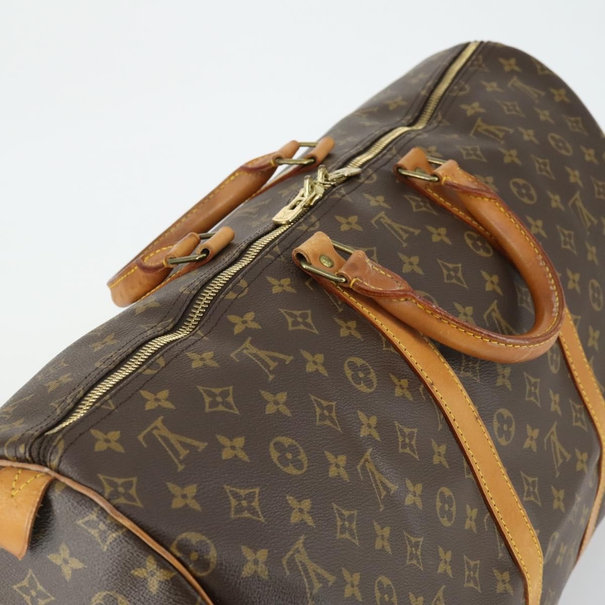 Louis Vuitton Keepall Monogram Canvas Brown Canvas Travel Bag Bag (Pre-Owned)