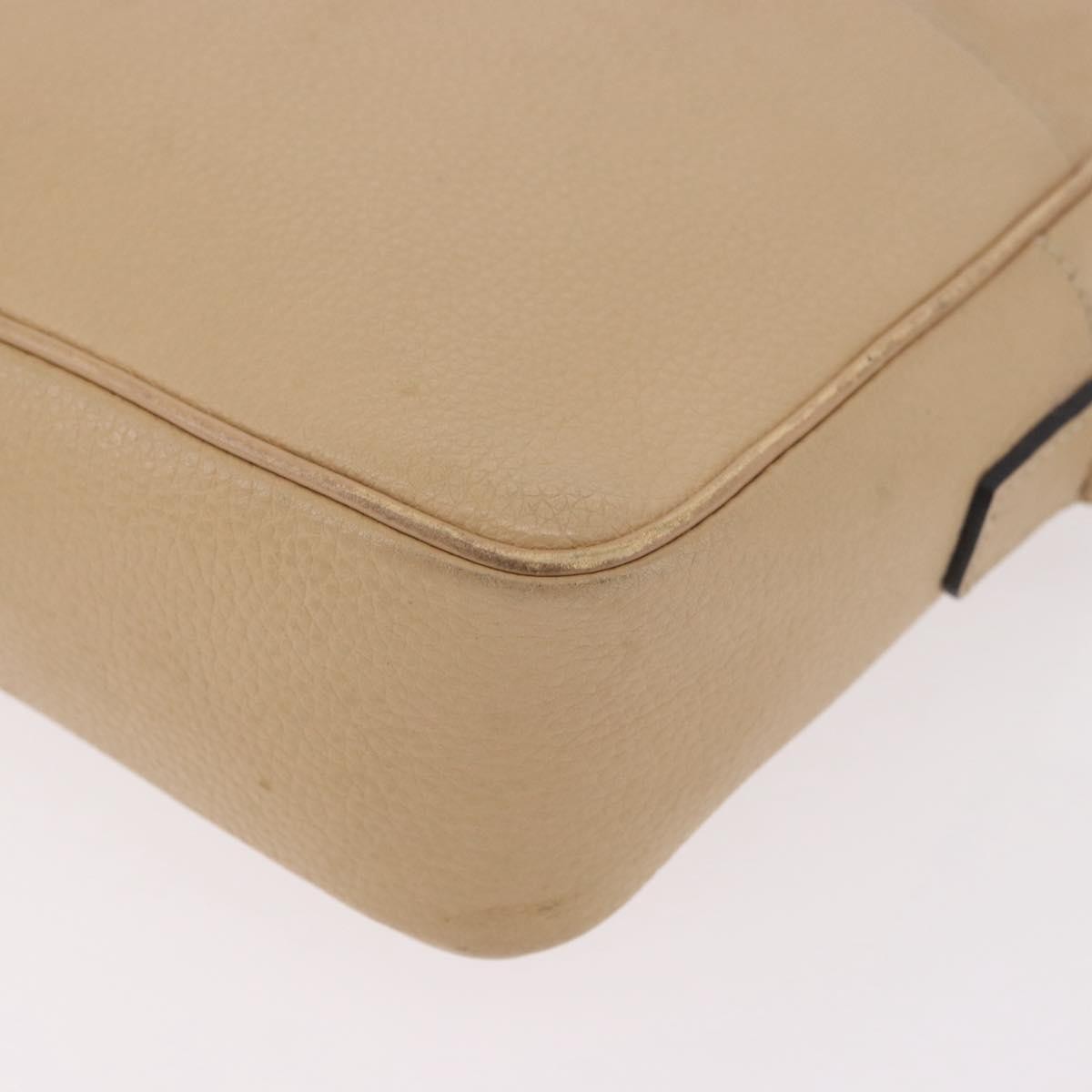 Celine Vintage Leather Beige Leather Shoulder Bag Bag (Pre-Owned)