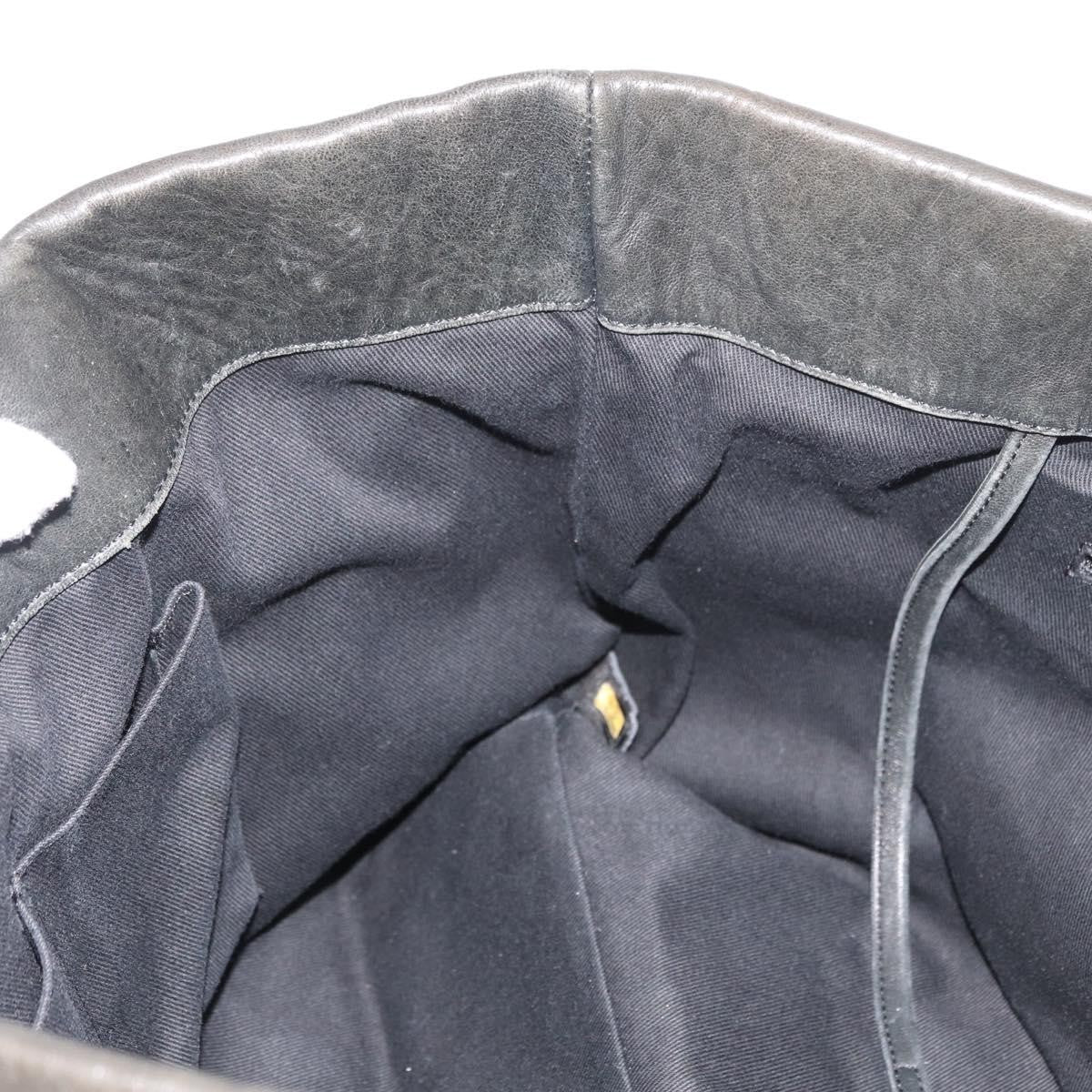 Chanel 8 Knots Tote Lambskin Black Leather Tote Bag Bag (Pre-Owned)