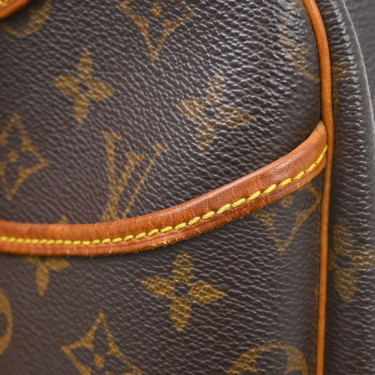 Louis Vuitton Deauville Monogram Canvas Brown Canvas Handbag (Pre-Owned)
