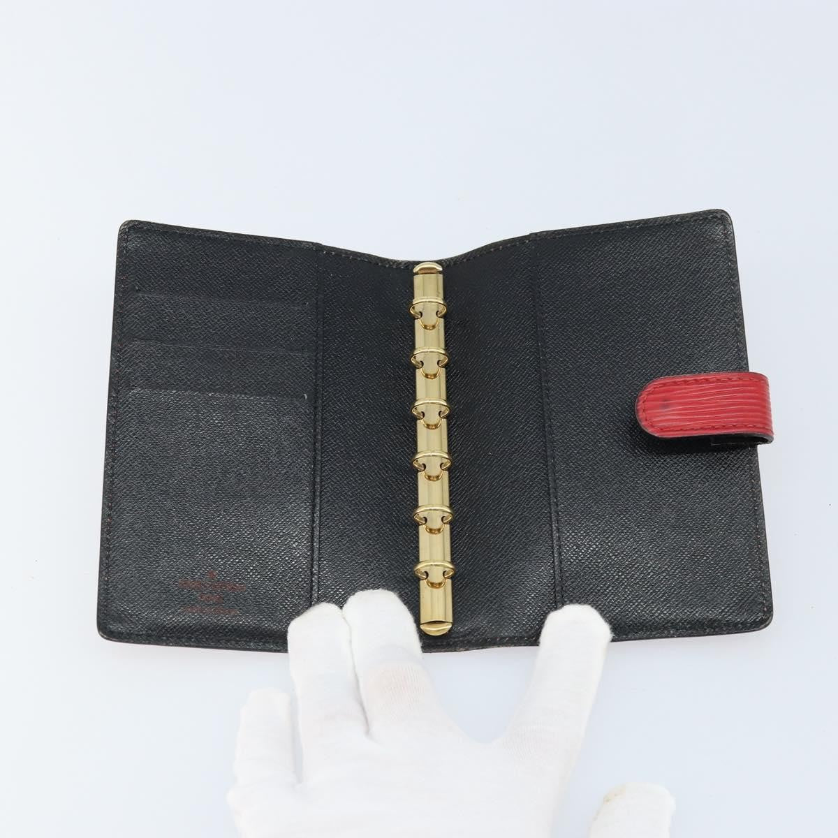 Louis Vuitton Agenda Cover Epi Leather Red Leather Wallets Accessory (Pre-Owned)