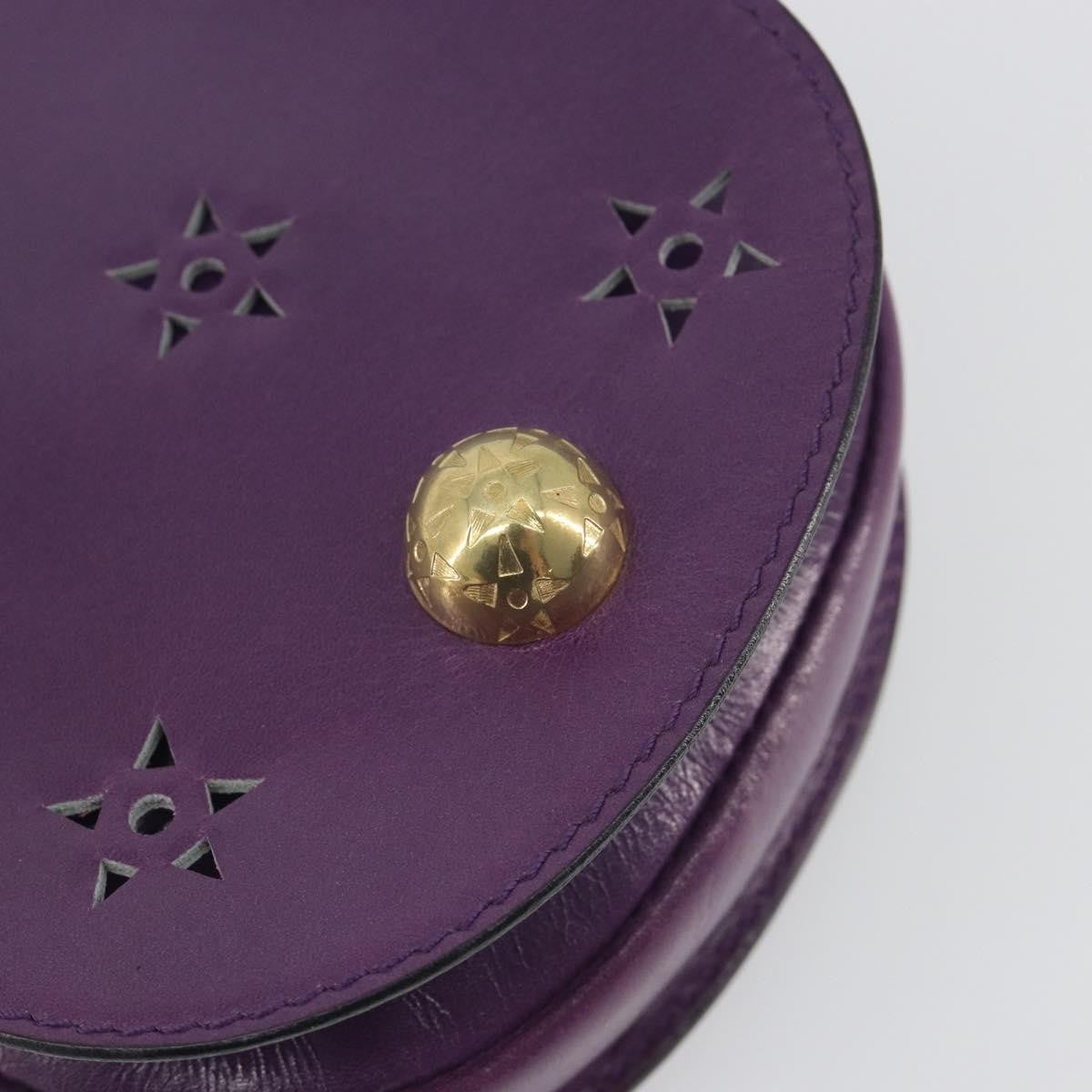 Celine Vintage Leather Purple Leather Shoulder Bag Bag (Pre-Owned)