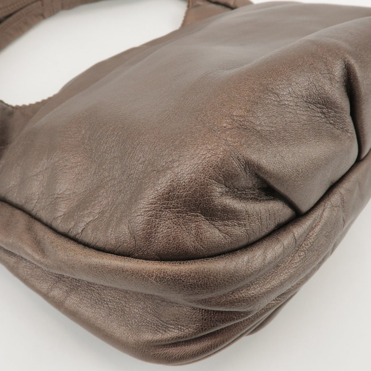 Loewe Anagram Leather Brown Leather Tote Bag Bag (Pre-Owned)