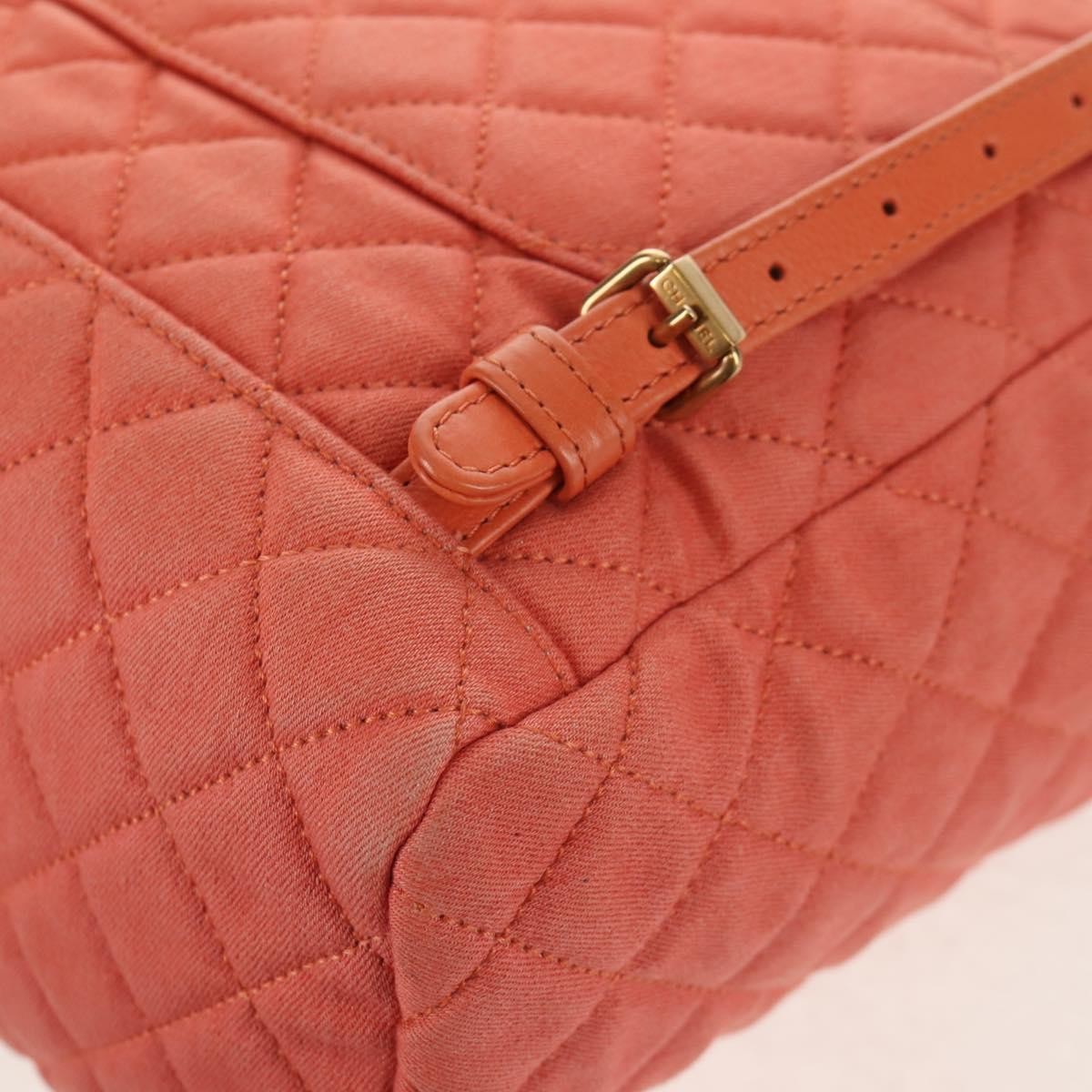 Chanel Vintage Flap Denim Pink Denim_Jeans Backpack Bag (Pre-Owned)
