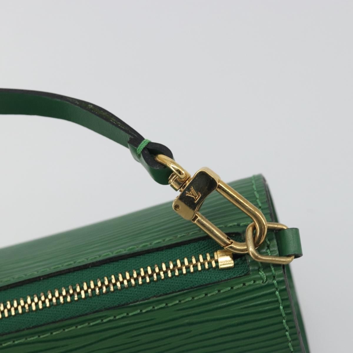 Louis Vuitton Soufflot Pochette Epi Leather Green Leather Clutche & Pouche Bag (Pre-Owned)