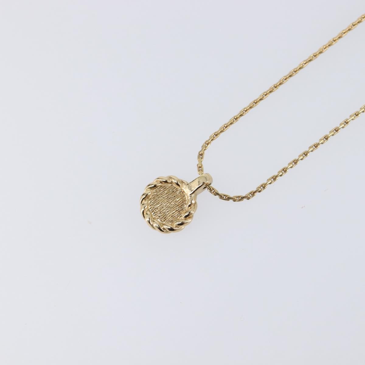 Christian Dior Cd Pendant Metal Gold Metal Necklace Jewelry (Pre-Owned)