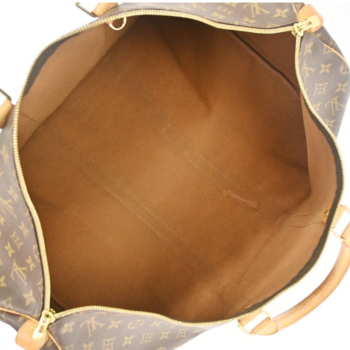Louis Vuitton Keepall Monogram Canvas Brown Canvas Travel Bag Bag (Pre-Owned)