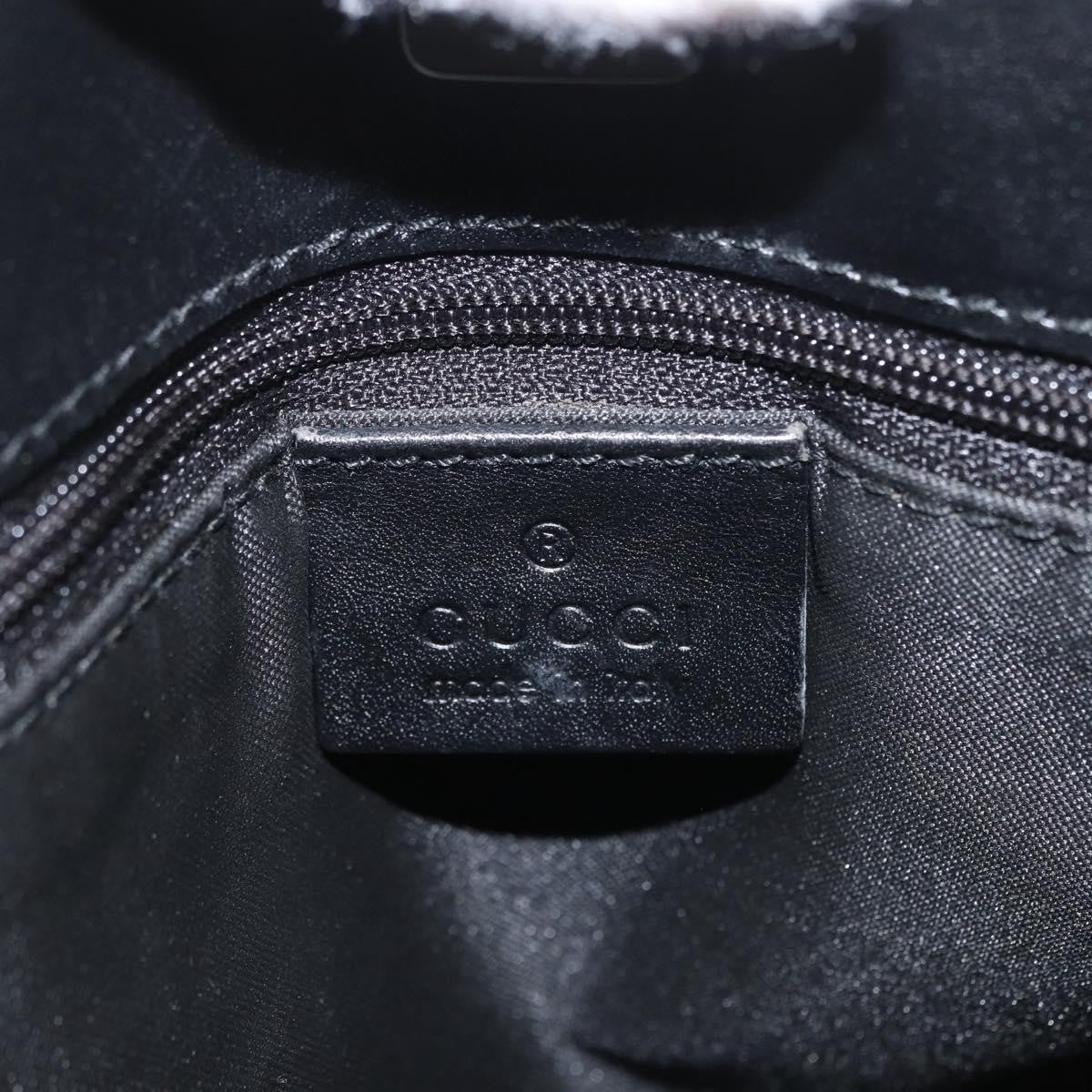 Gucci Double Pocket Tote Gg Canvas And Leather Black Canvas Handbag (Pre-Owned)