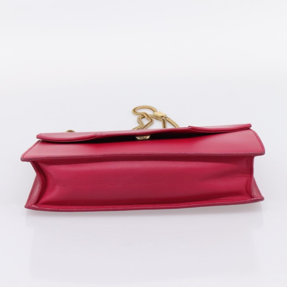 Saint Laurent Vintage Shoulder Bag Leather Pink Leather Shoulder Bag Bag (Pre-Owned)