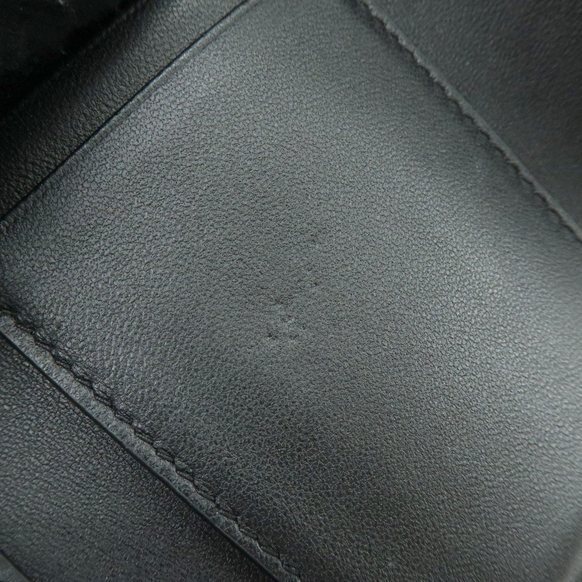 Christian Dior Lady Dior Lotus Cannage Quilt Lambskin Black Leather Wallets Accessory (Pre-Owned)