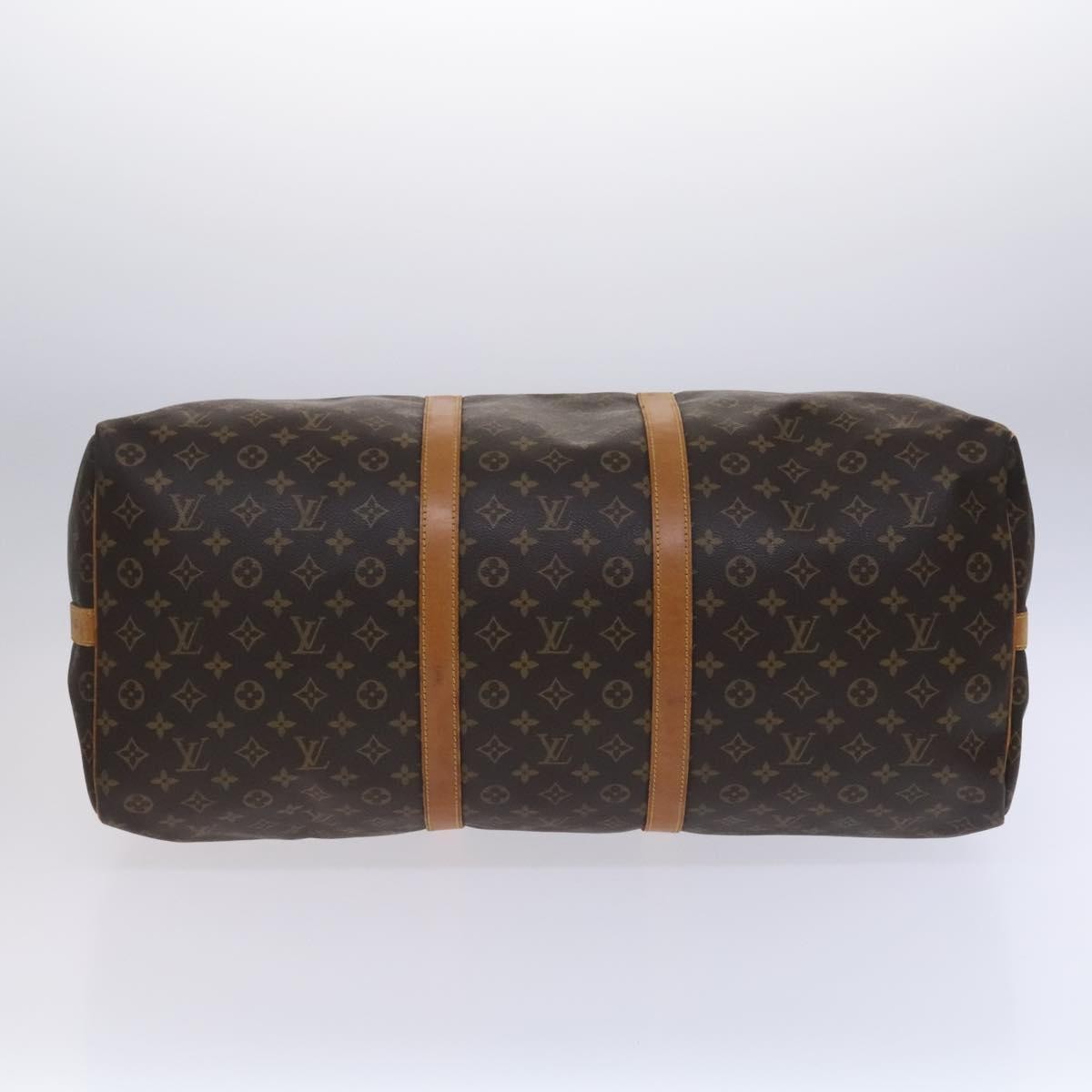 Louis Vuitton Keepall Bandouliere Monogram Canvas Brown Canvas Travel Bag Bag (Pre-Owned)