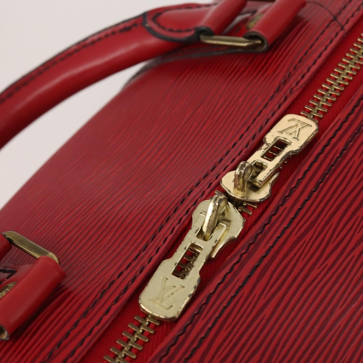Louis Vuitton Keepall Epi Red Leather Travel Bag Bag (Pre-Owned)