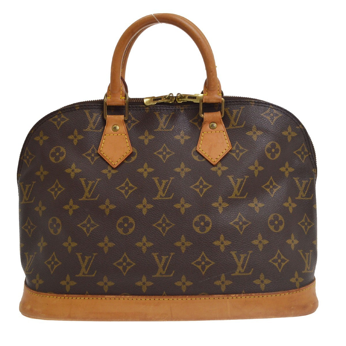 Louis Vuitton Vintage Alma Monogram Canvas Brown Canvas Handbag (Pre-Owned)