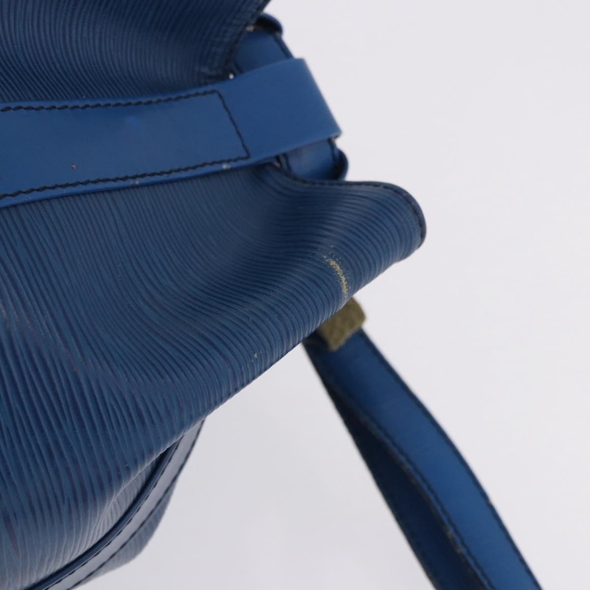 Louis Vuitton Randonnée Epi Blue Leather Backpack Bag (Pre-Owned)