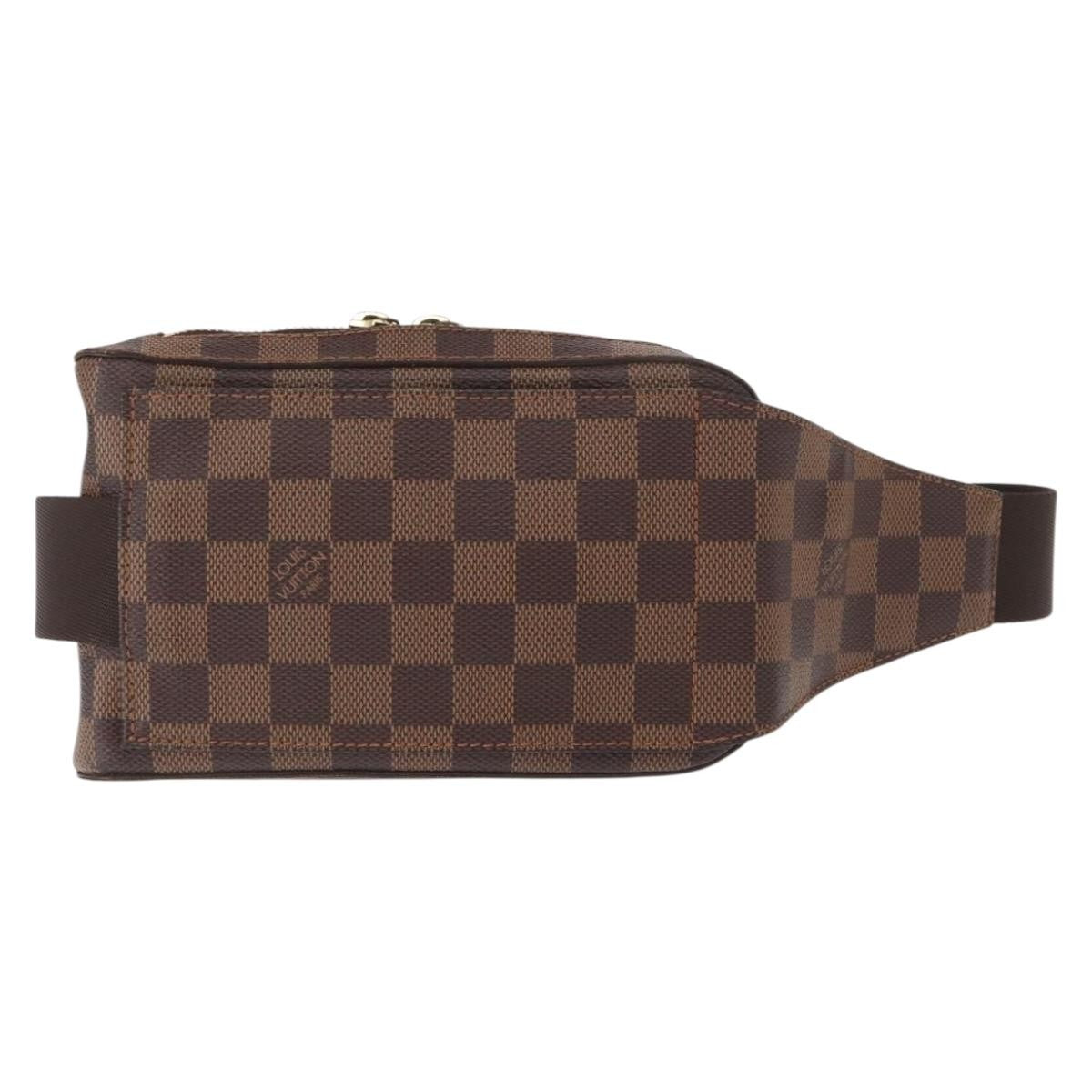 Louis Vuitton Geronimos Waist Damier Ebene Brown Canvas Clutche & Pouche Bag (Pre-Owned)