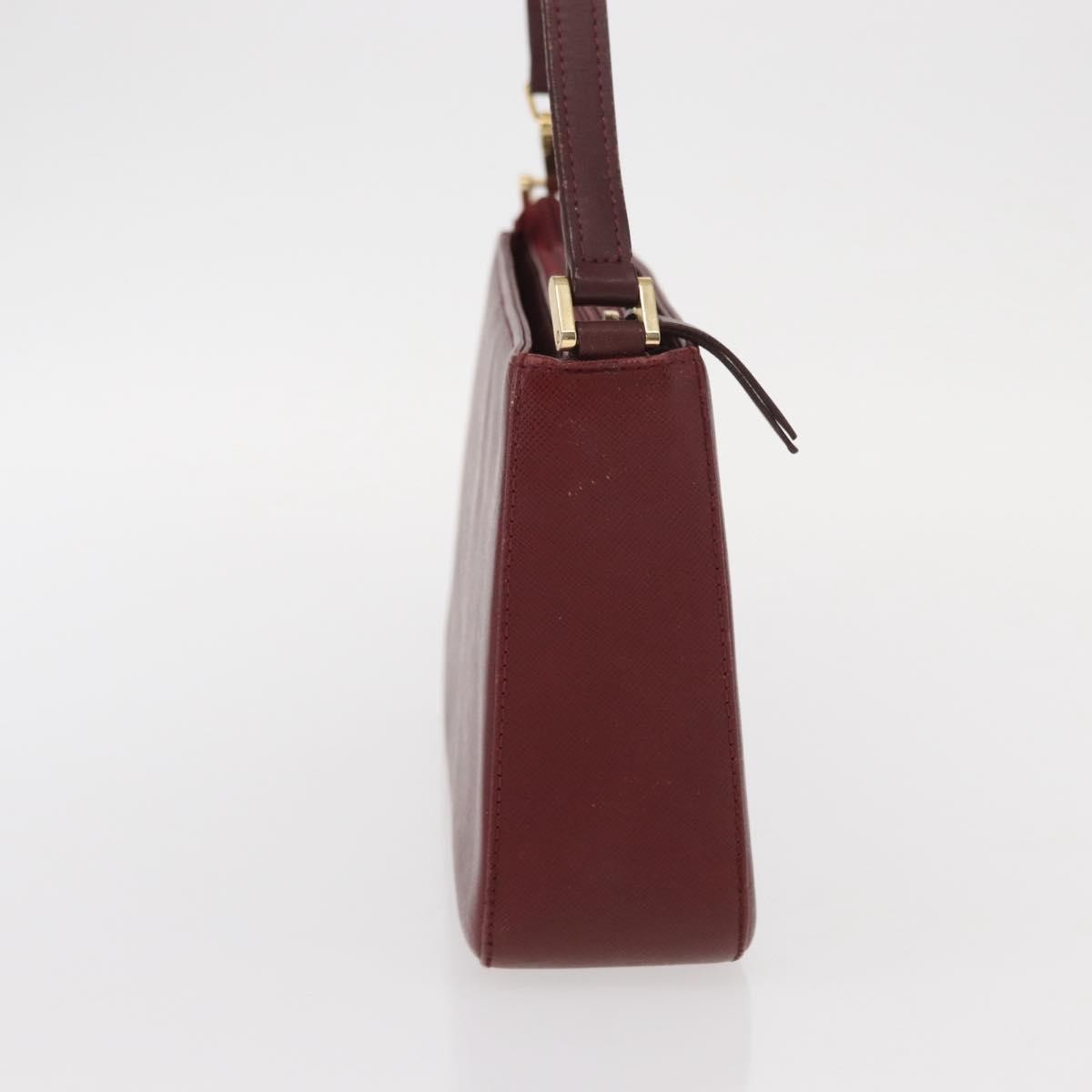 Burberry Vintage Leather Burgundy Leather Shoulder Bag Bag (Pre-Owned)