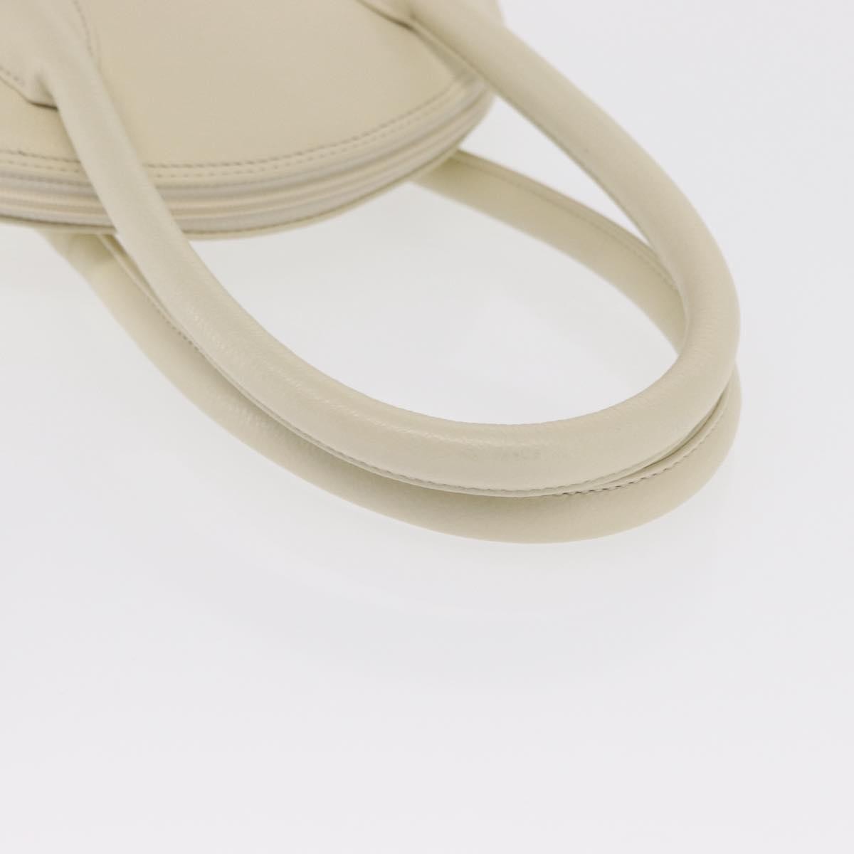 Saint Laurent Vintage Handbag Leather White Leather Handbag (Pre-Owned)