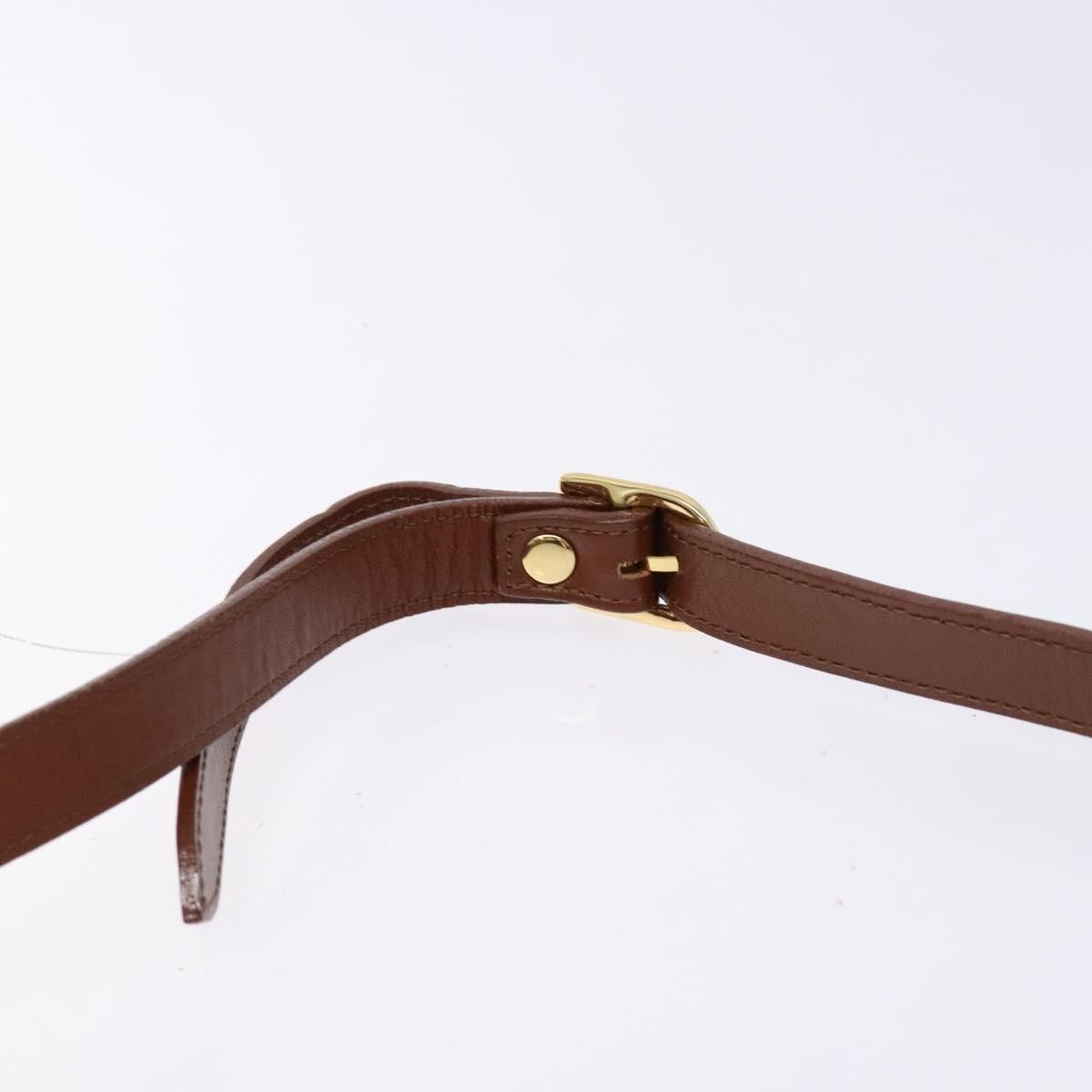 Burberry Shoulder Leather Brown Leather Shoulder Bag Bag (Pre-Owned)