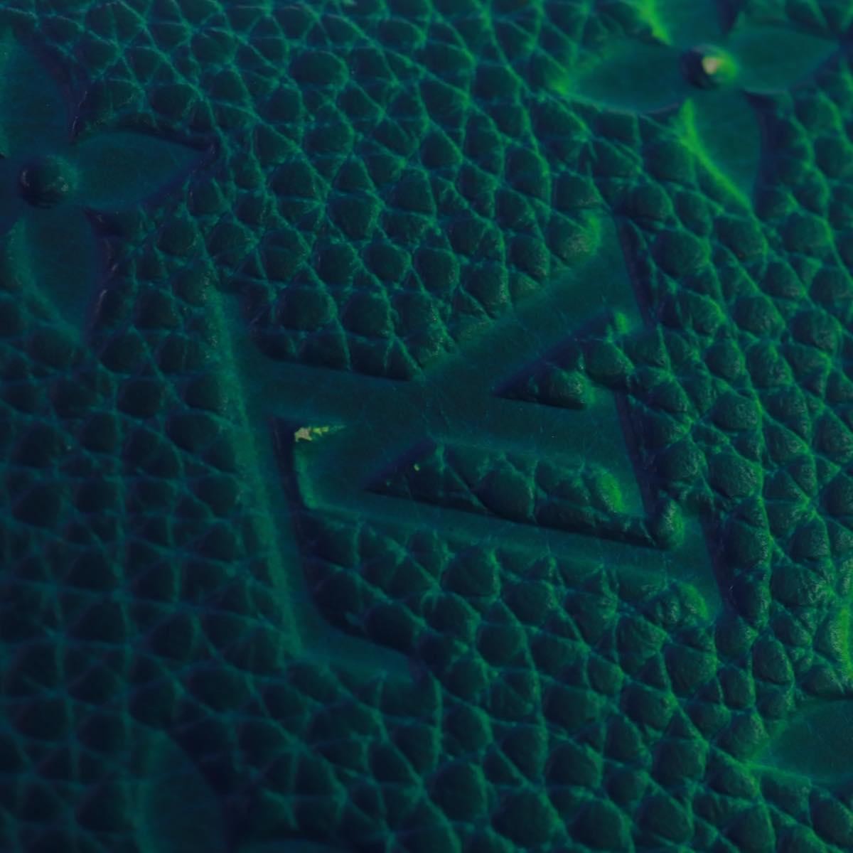 Louis Vuitton Brazza Limited Edition Illusion Monogram Taurillon Leather Green Leather Wallets Accessory (Pre-Owned)
