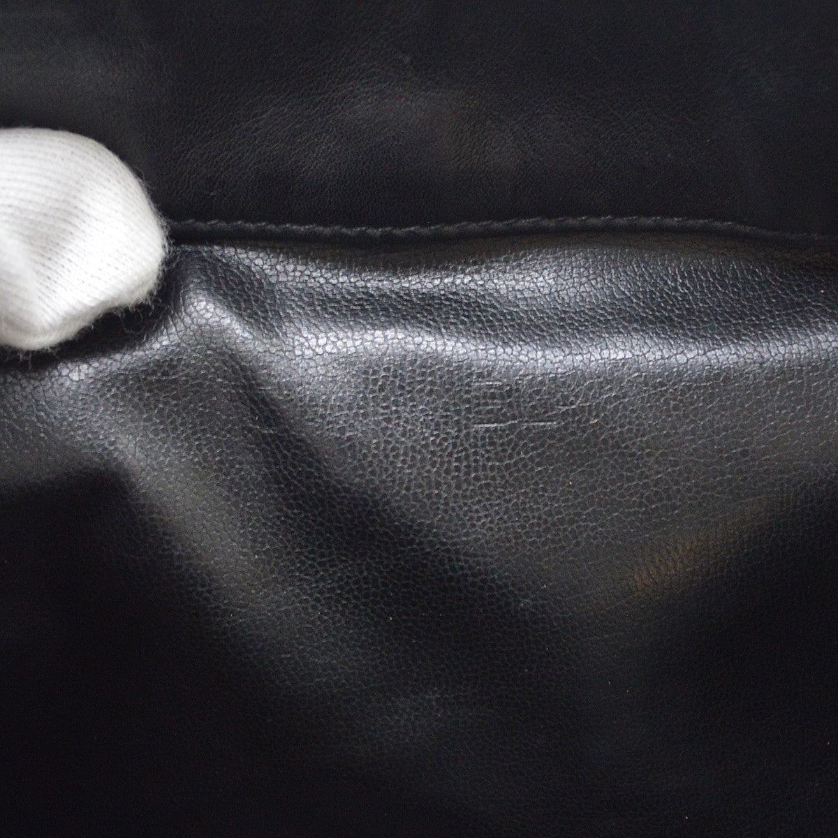 Chanel Cc Backpack Lambskin Black Leather Backpack Bag (Pre-Owned)