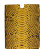 Dolce & Gabbana Sleek Python Snakeskin Tablet Case in Women's Yellow