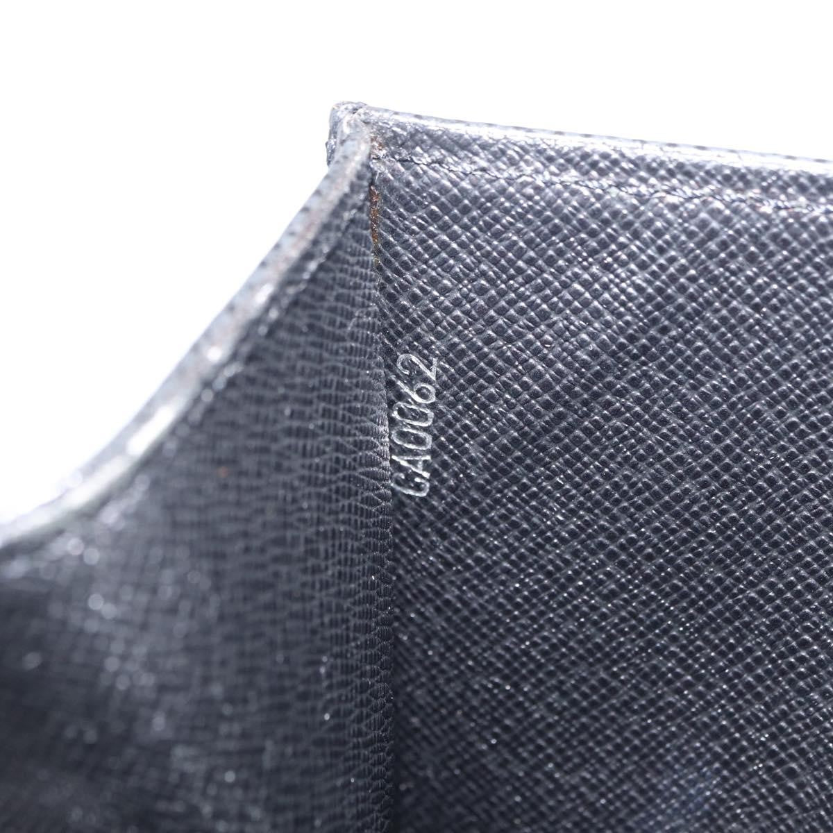 Louis Vuitton Selenga Pochette Taiga Leather Gray Leather Clutche & Pouche Bag (Pre-Owned)