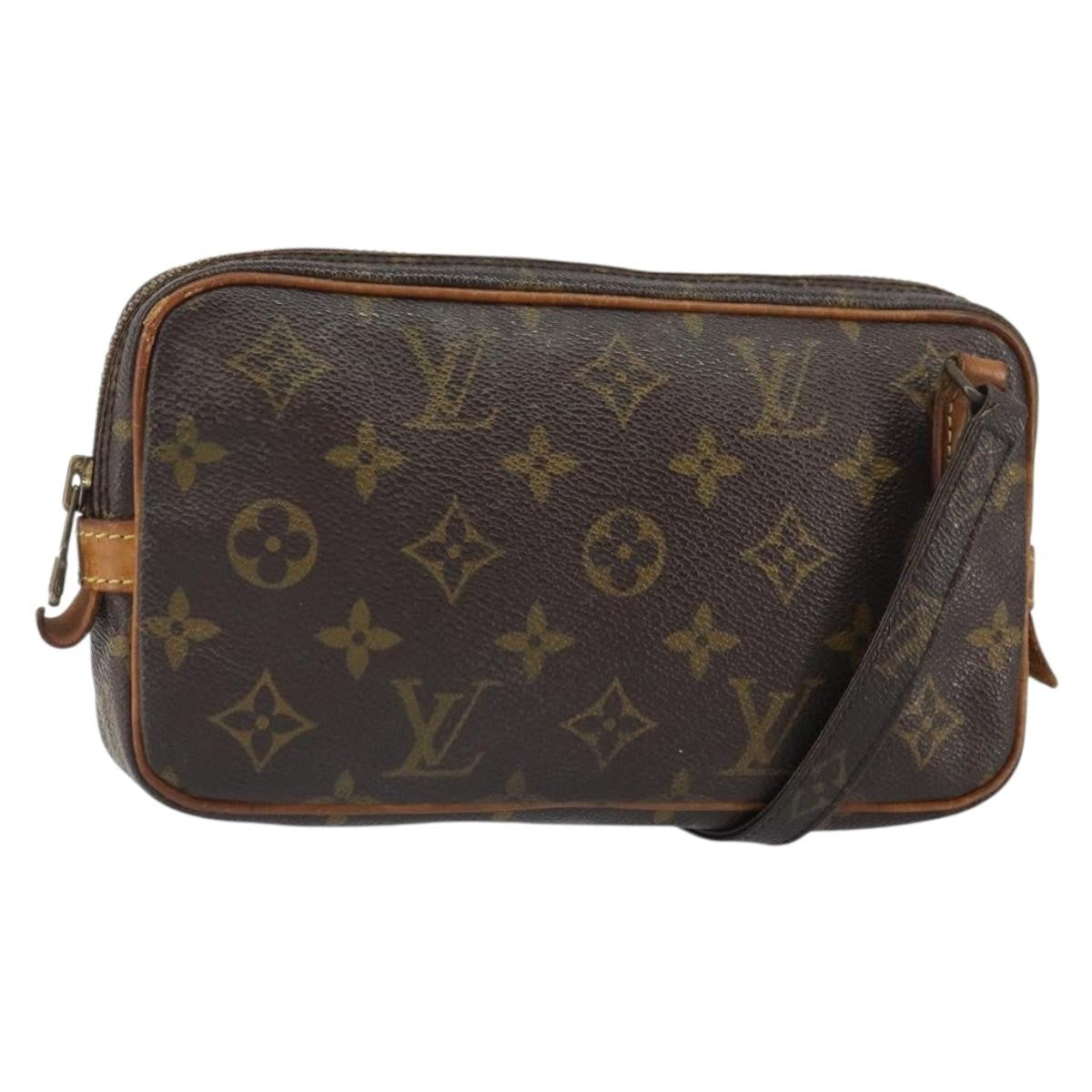 Louis Vuitton Pochette Marly Bandouliere Monogram Canvas Brown Canvas Shoulder Bag Bag (Pre-Owned)